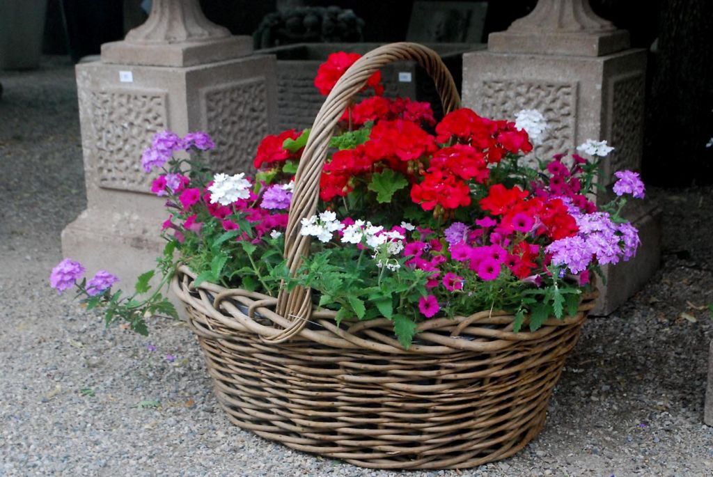 Basket of Flowers Detroit Garden Works