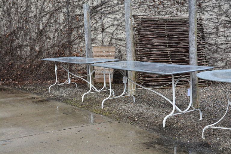 Rectangular Zinc Table Detroit Garden Works