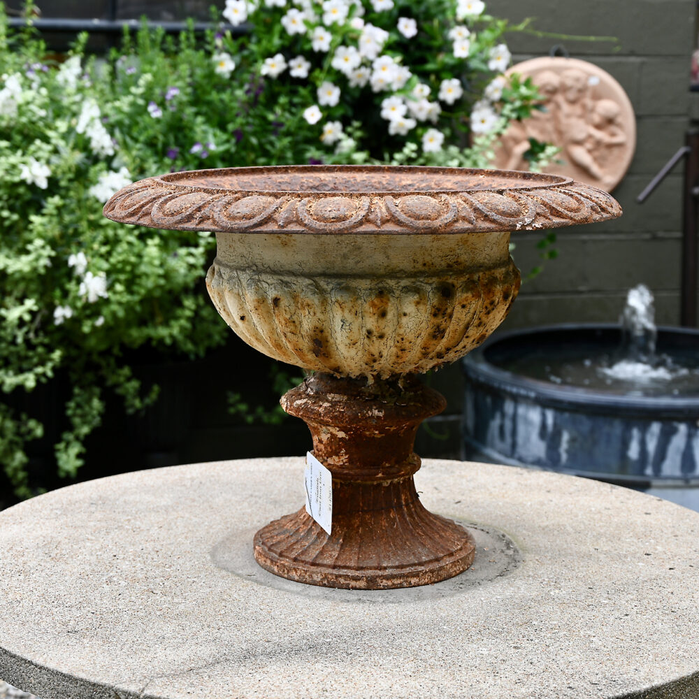 English Cast Iron Urn