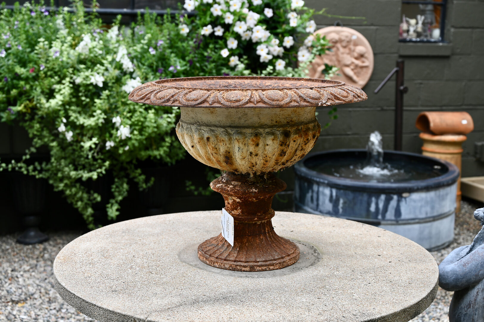 English Cast Iron Urn
