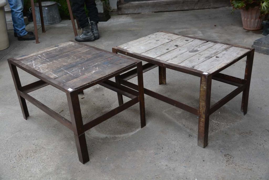 Wood & Metal Industrial Tables