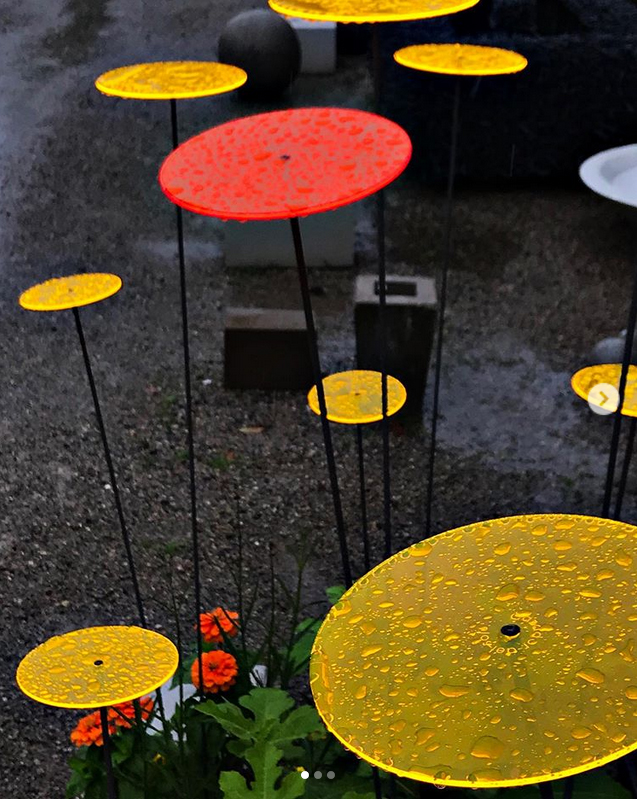 The Suncatcher Disc in Yellow | Detroit Garden Works