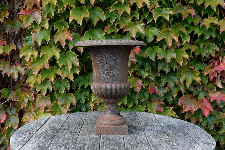 Small Cast Iron Urn | Detroit Garden Works