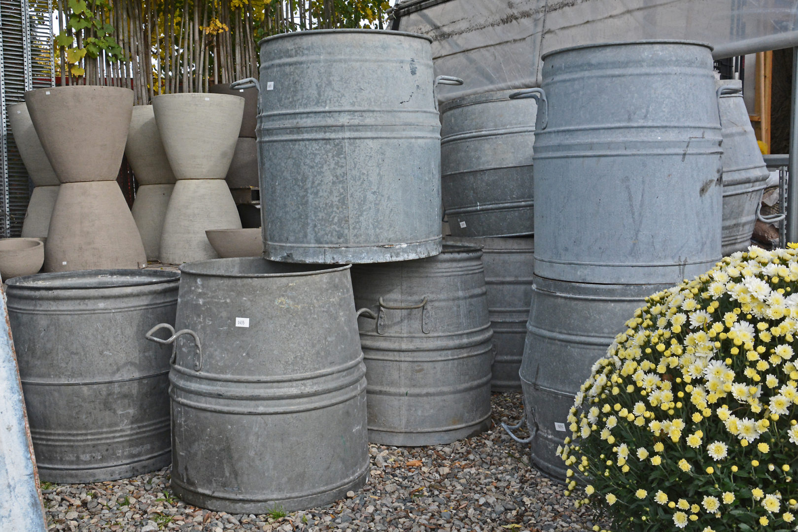Collection of Galvanized Vats
