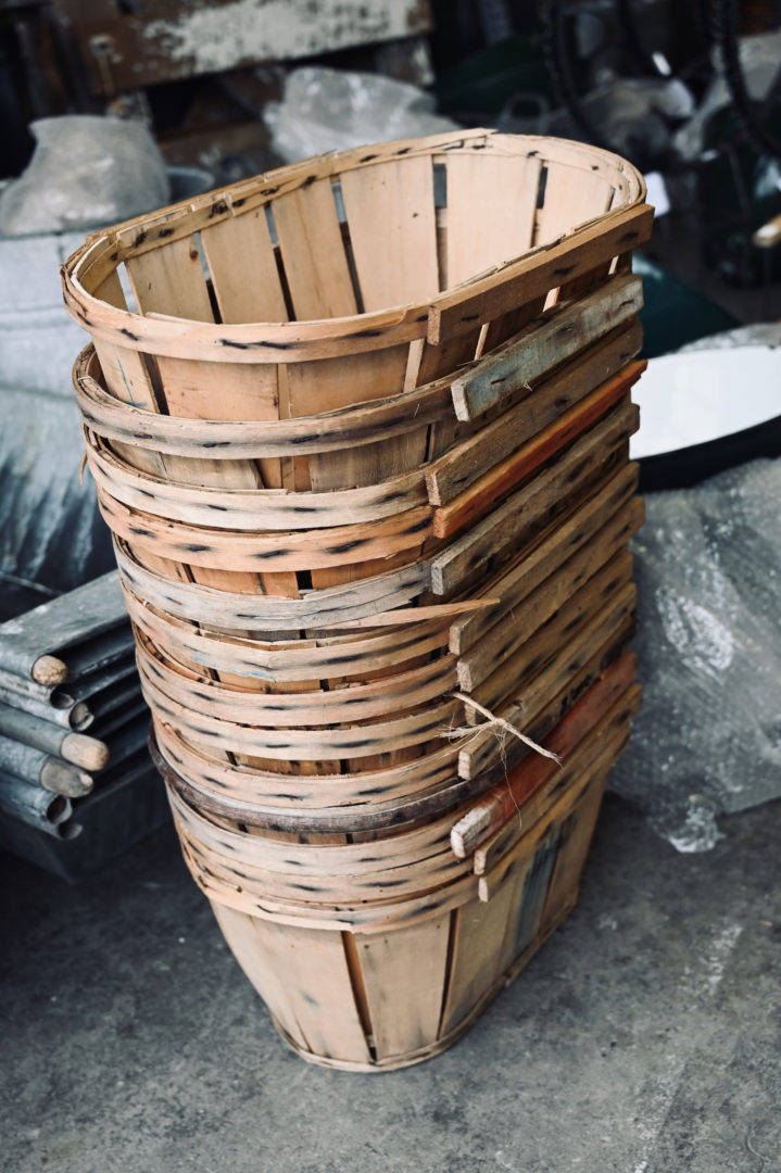 Vintage Wooden Produce Basket