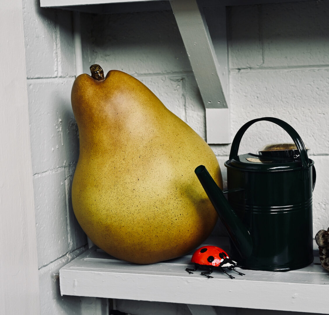 Hand-Painted Resin Pear