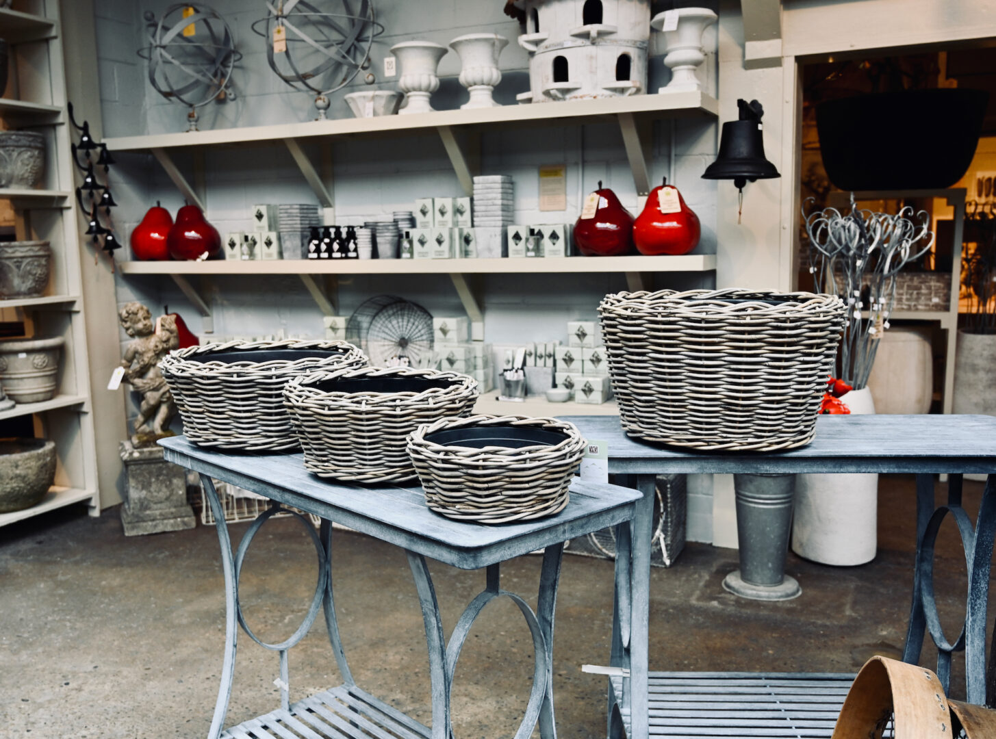 Light Rattan Lined Baskets