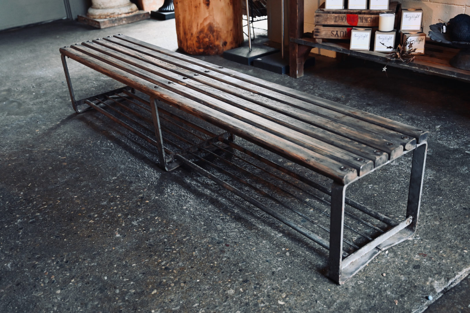 Low & Long Vintage Bench