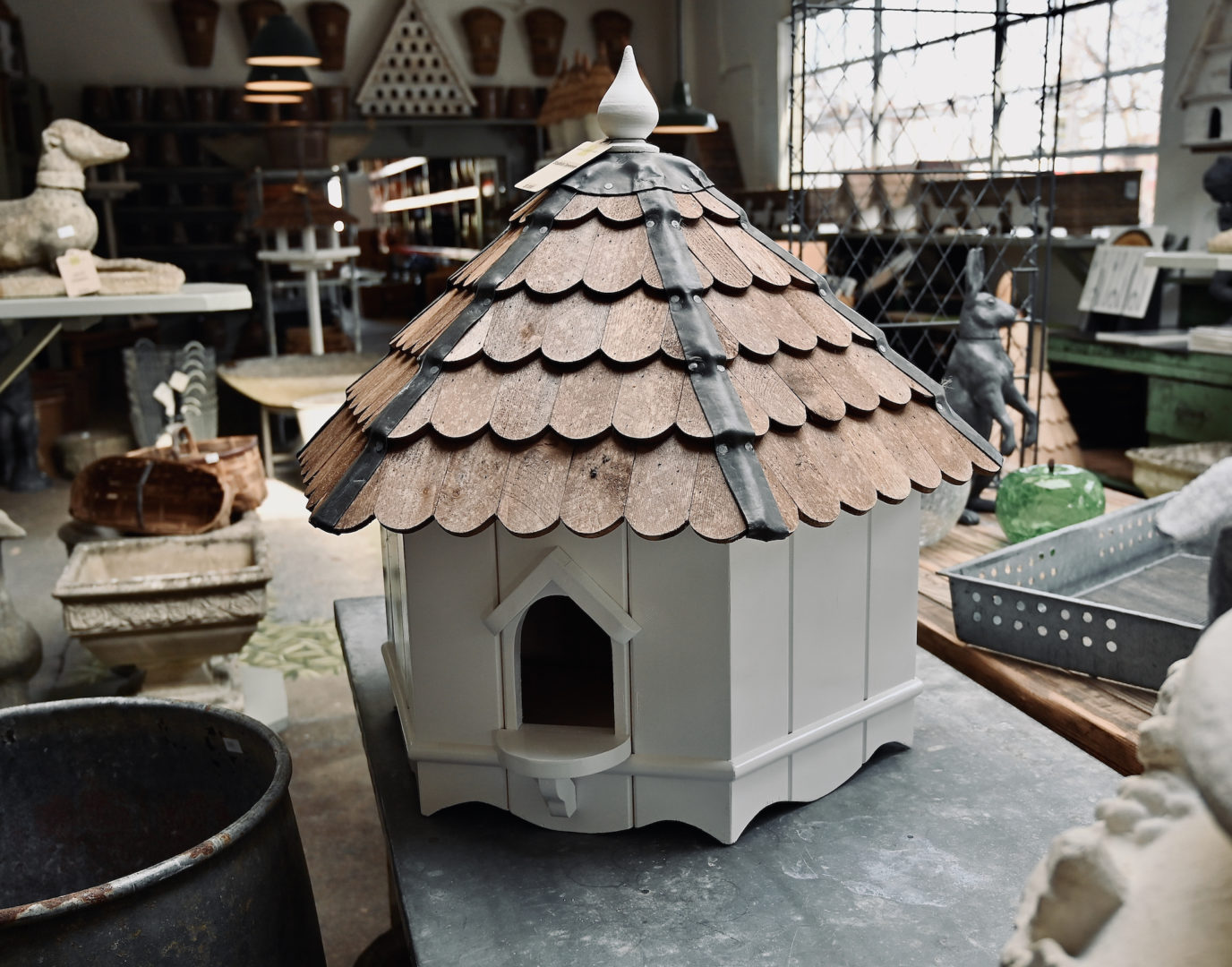 English Birdhouse Six-Sided Dovecote