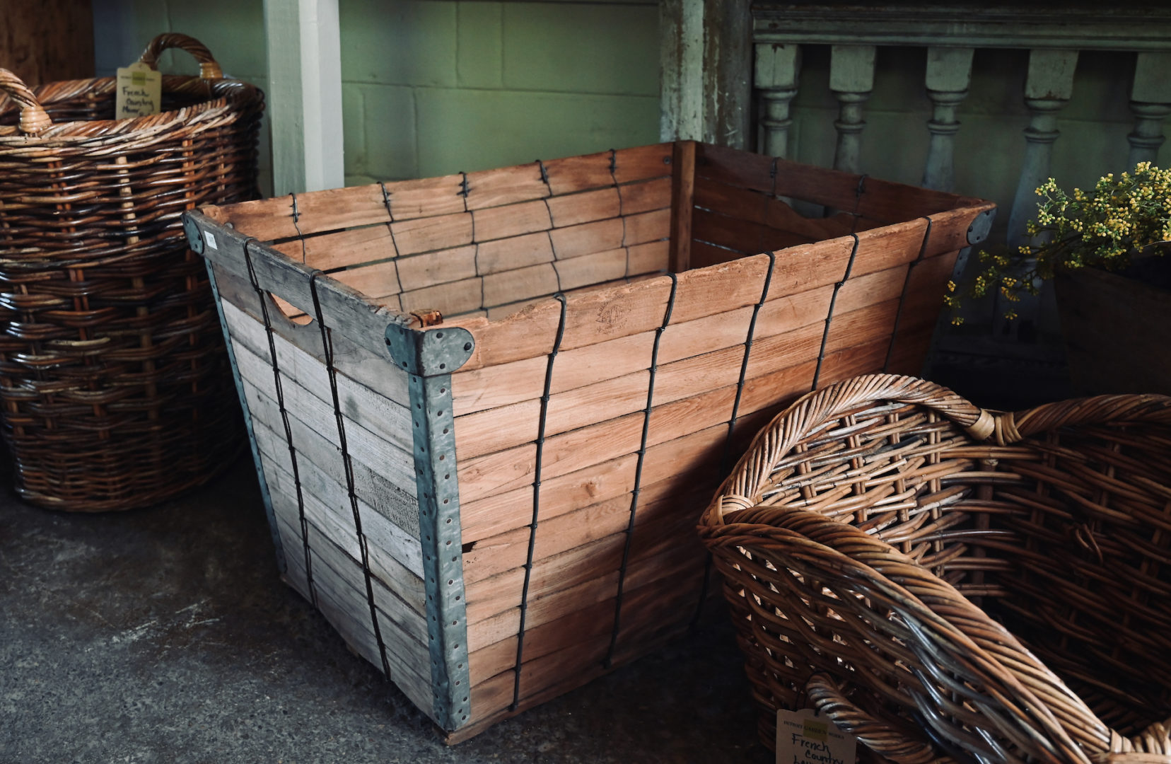 A. Backus Jr. & Sons Slatted Container