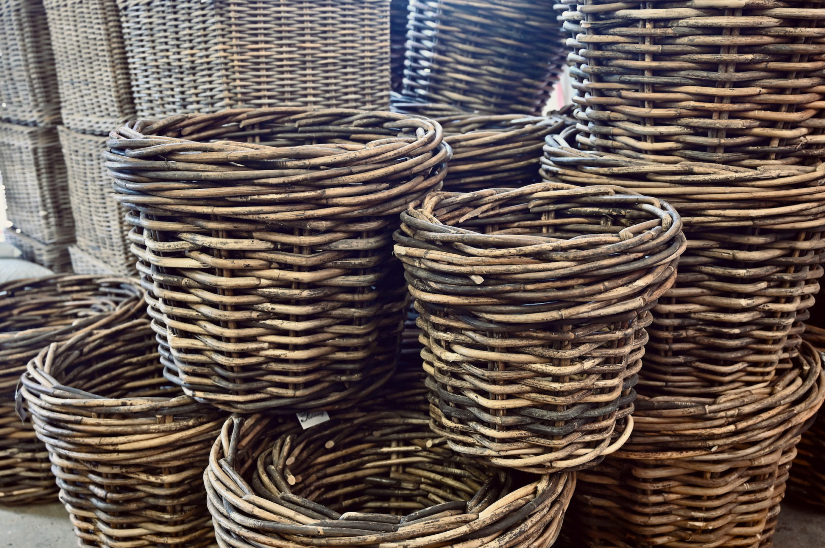 Round Rattan Baskets
