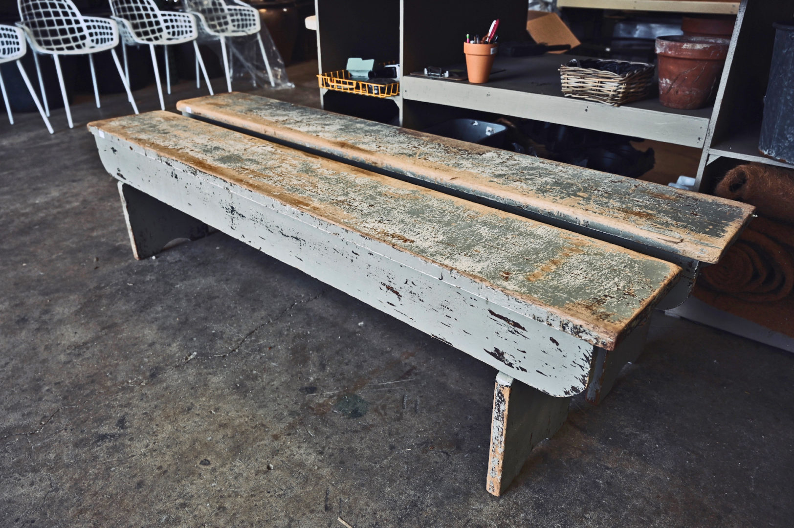 Vintage Wood Benches