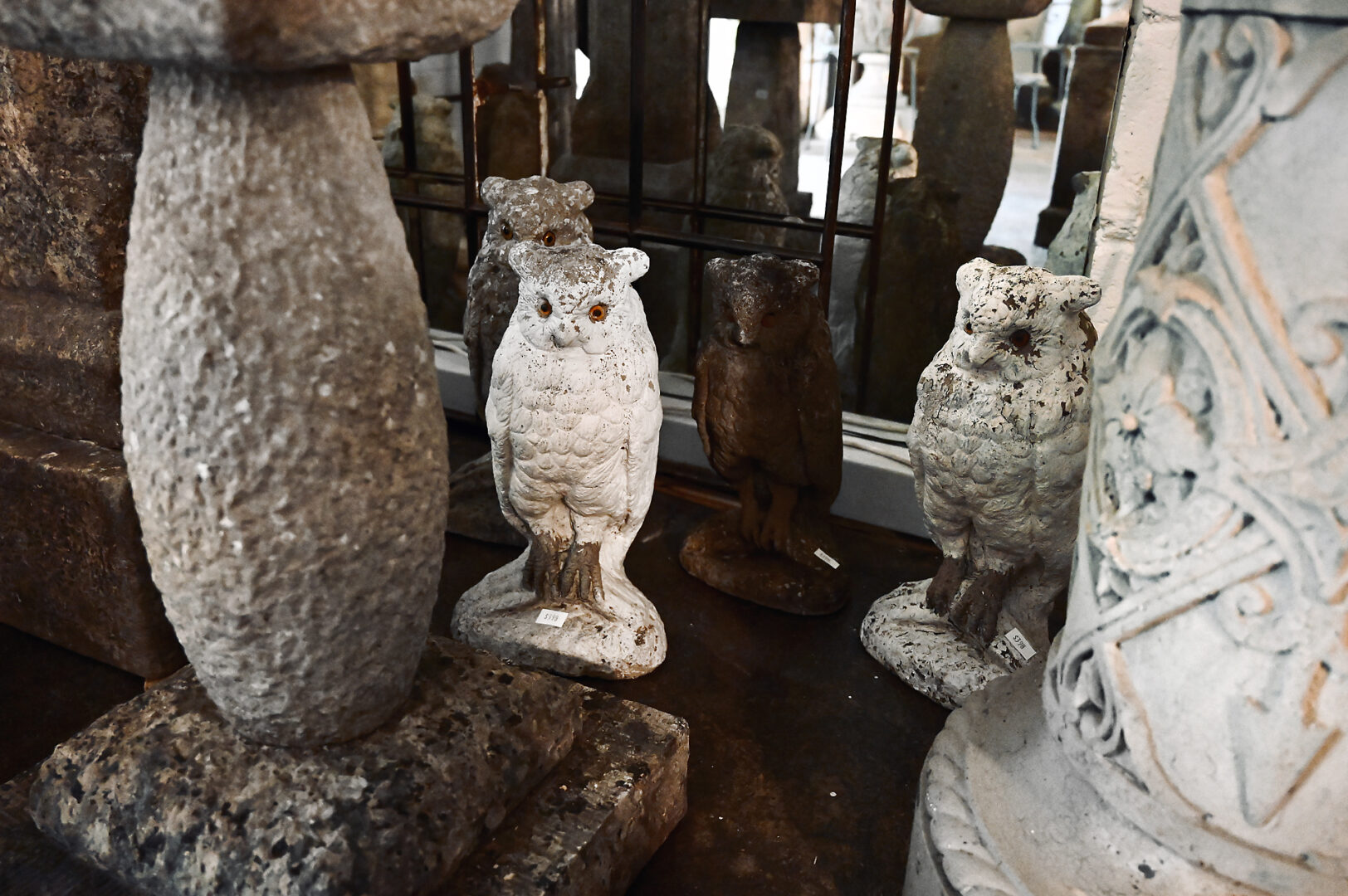 English Owl Statues