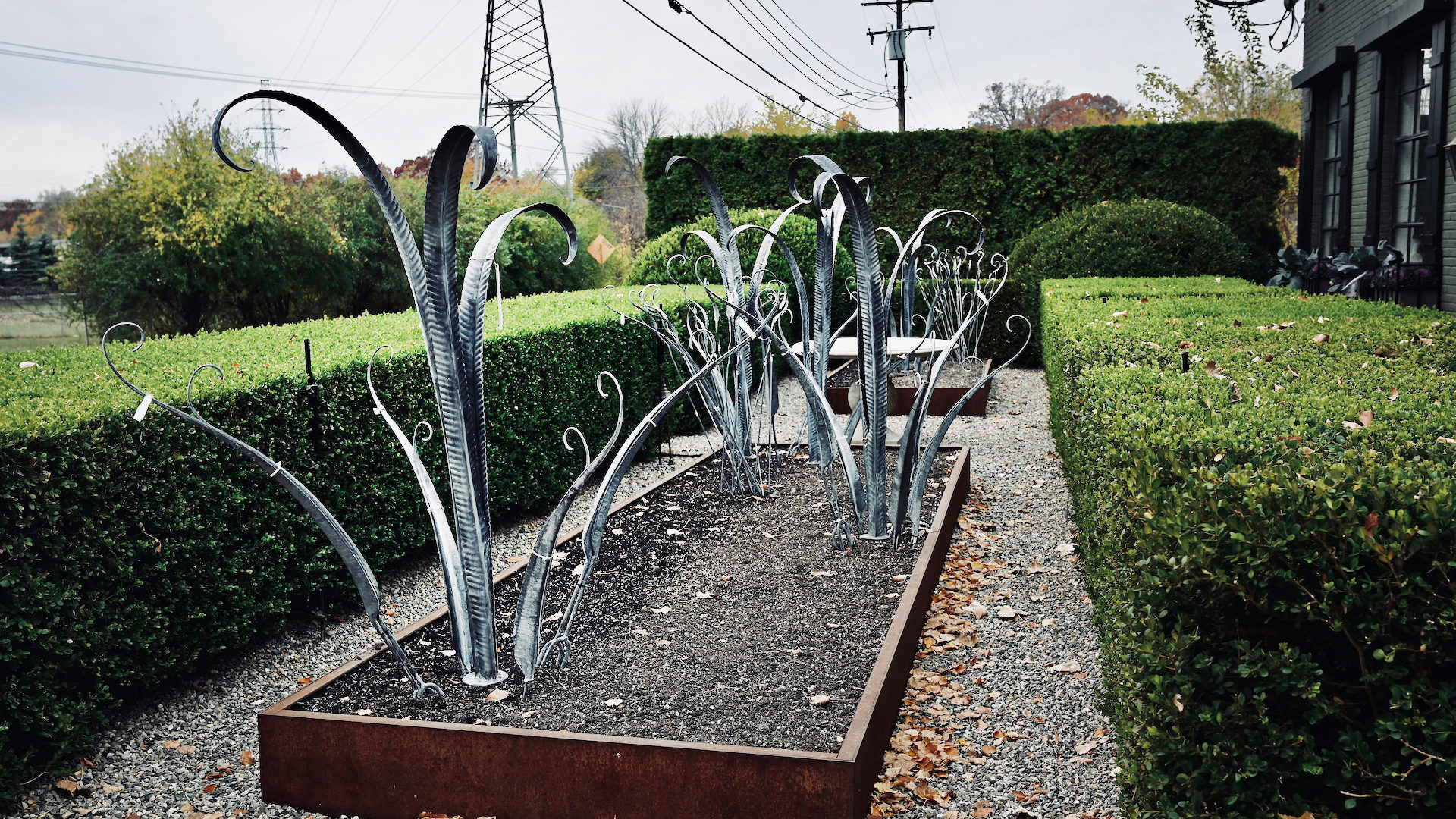 Hand Forged Steel Sculpture From England - Detroit Garden Works