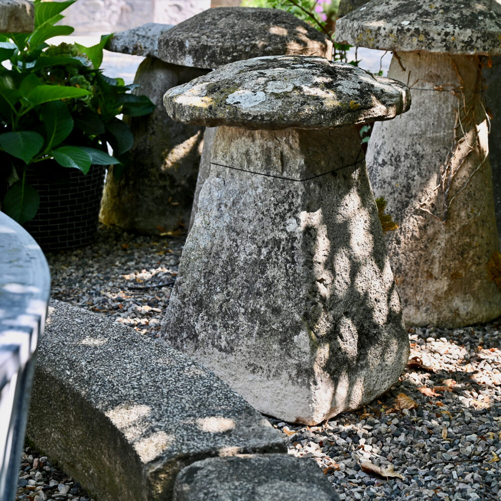 Antique Limestone Staddle Stone