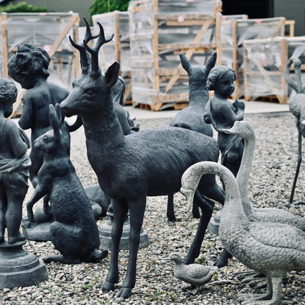 English Lead Standing Deer