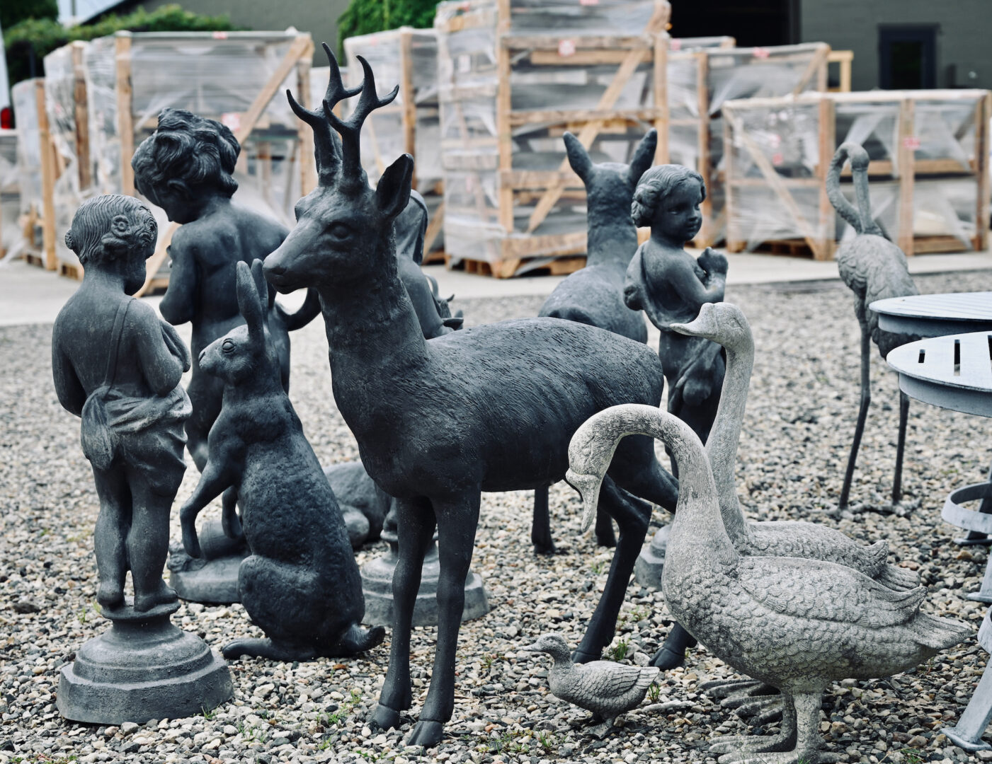 English Lead Standing Deer