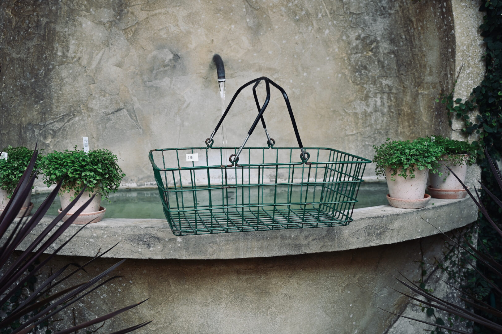 Two Vintage Wire Baskets