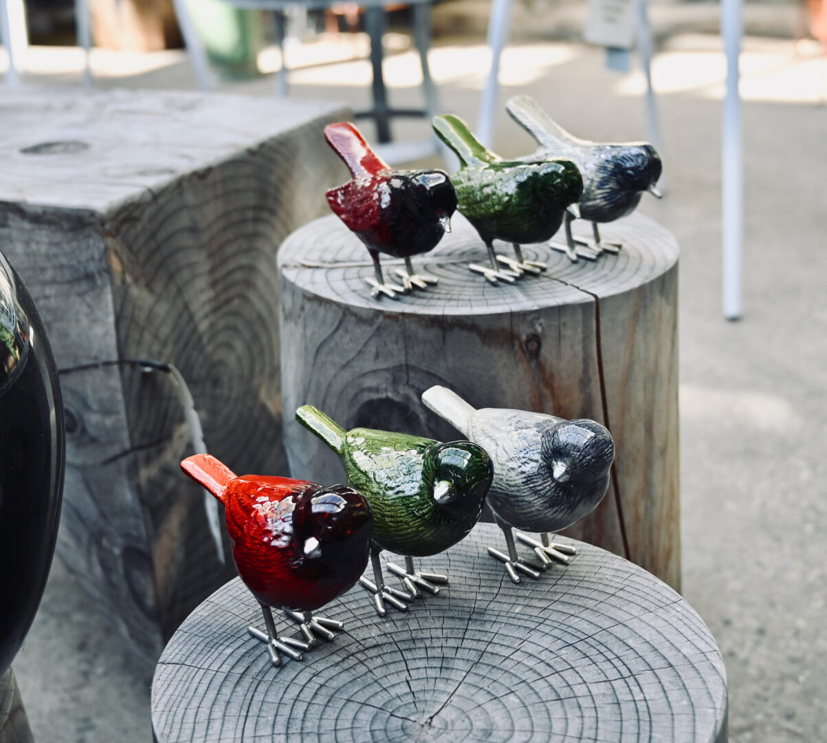 Contemporary Glazed Birds