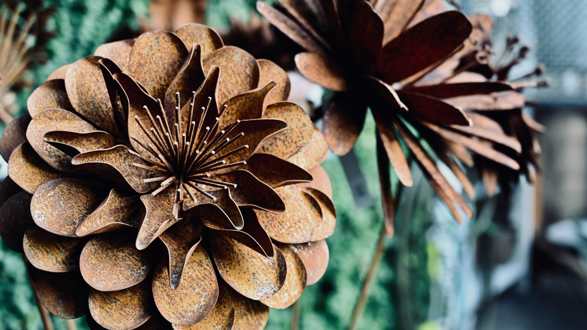 The Rusted Flower Stakes - Detroit Garden Works