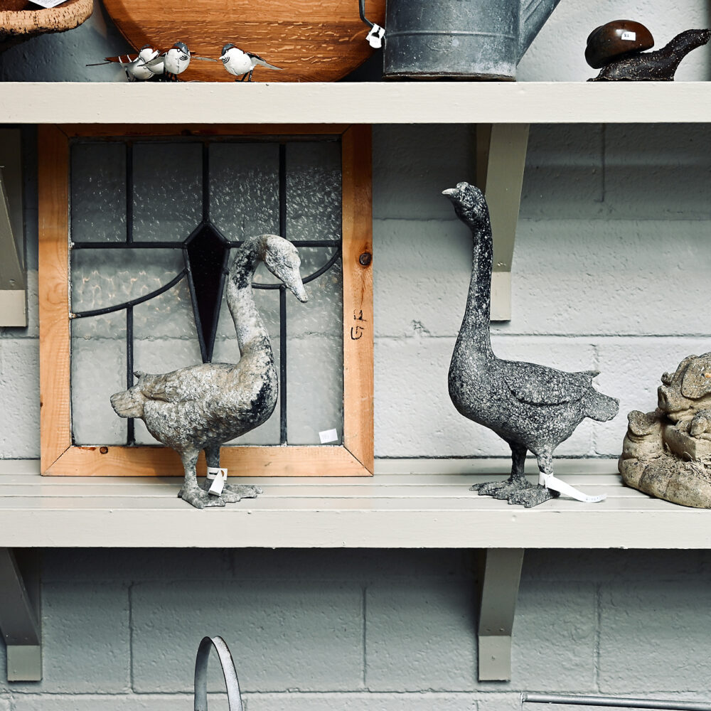 Two English Alloy Ducks