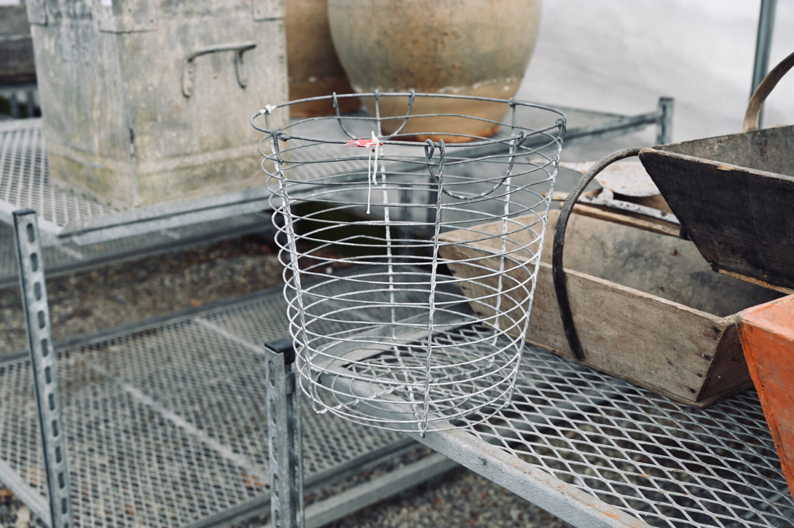 French Wire Apple Basket