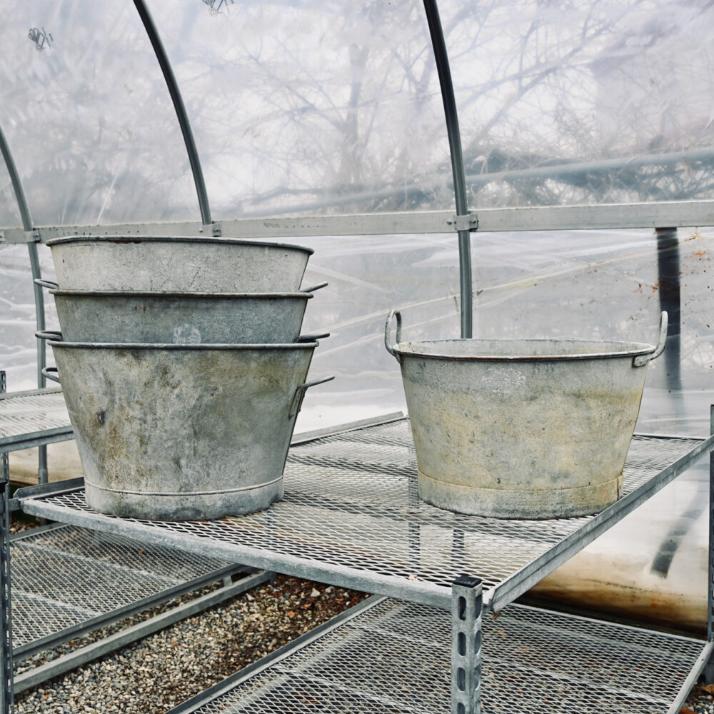 French Galvanized Metal Tubs