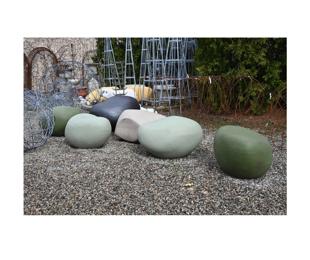 Contemporary Belgian Stoneware Sculpture KOB/KOS/KX Series – Pebblestone