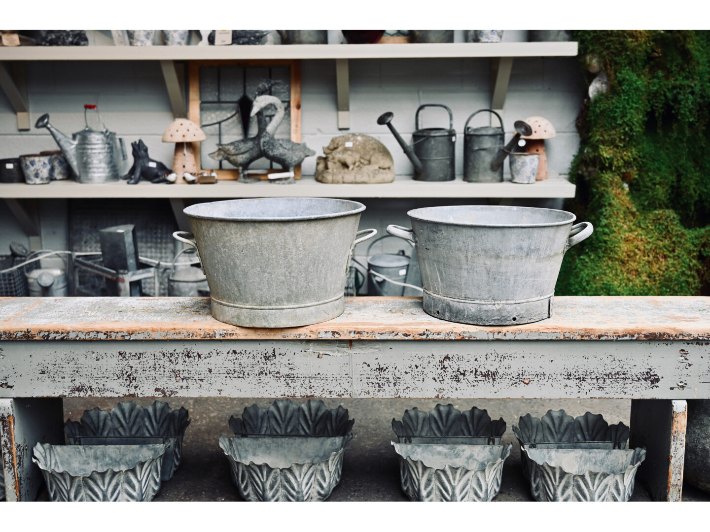English Tapered Bins with Handles