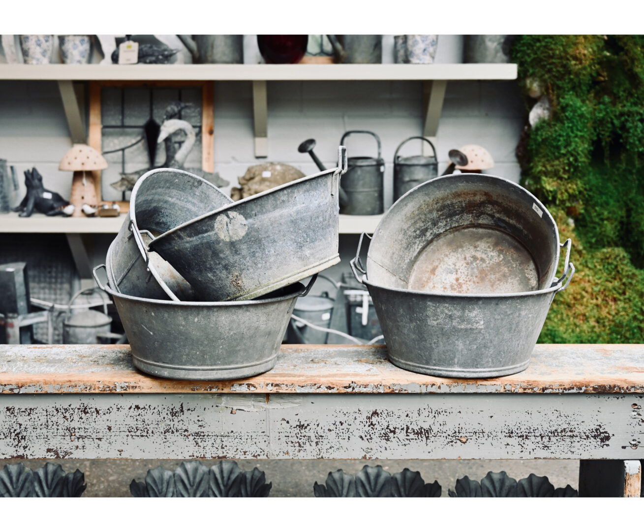 Smaller English Bins with Handles