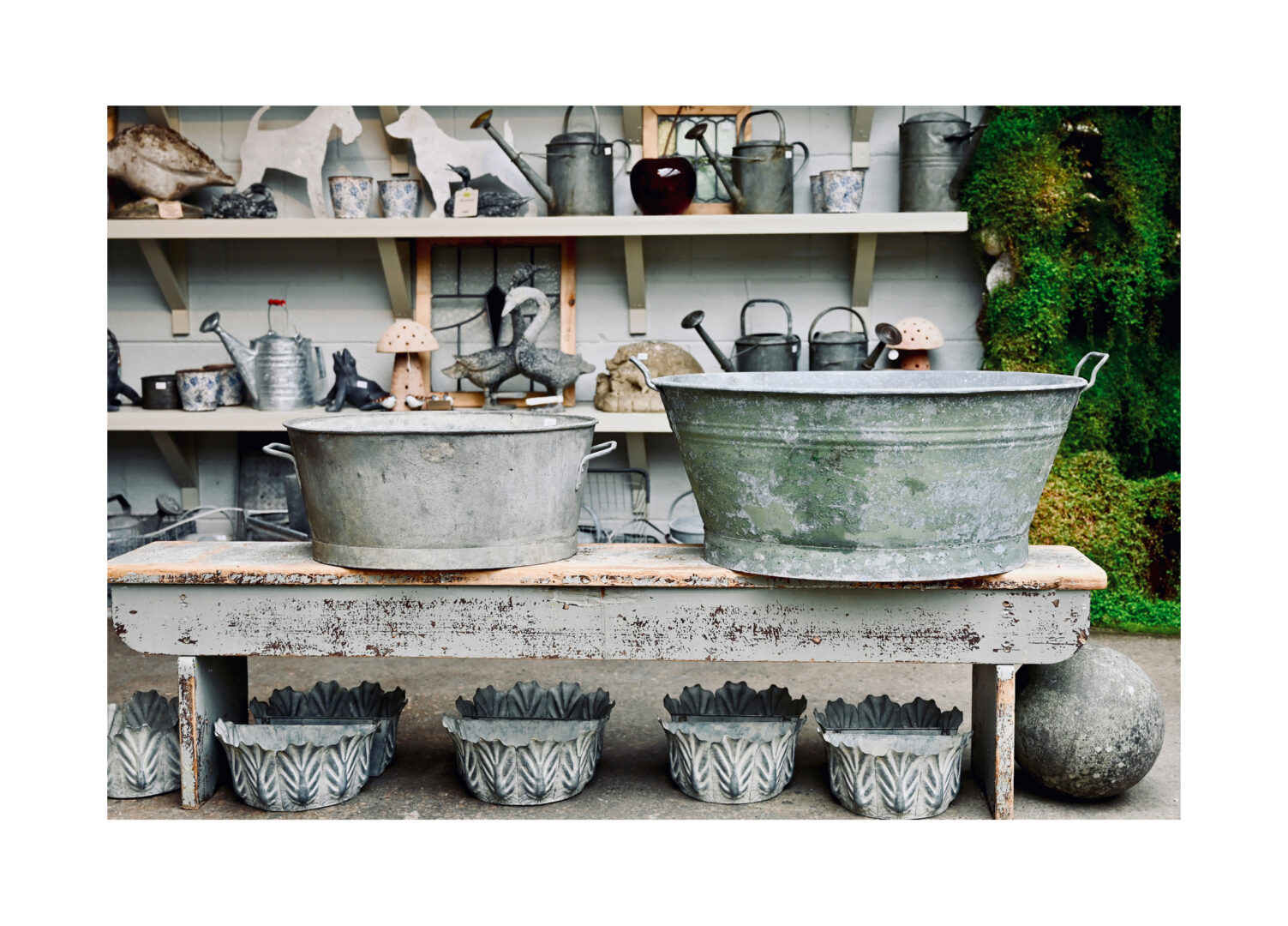 English Wash Tubs with Handles