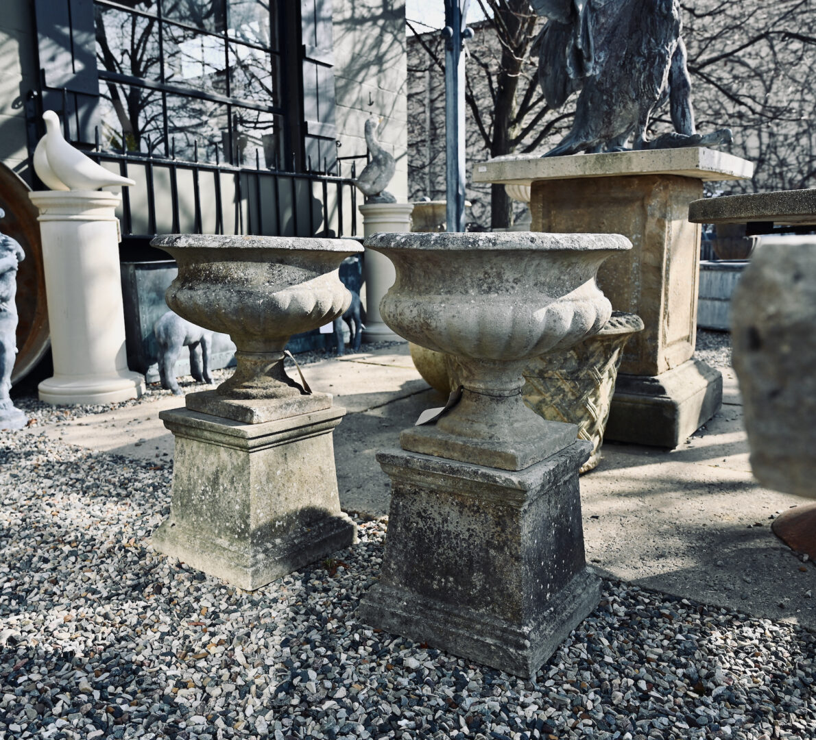 A Pair of Small English Urns