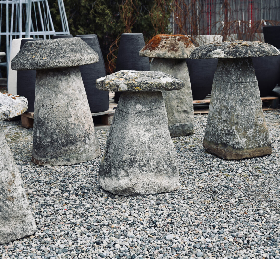 Antique Limestone Staddle Stone