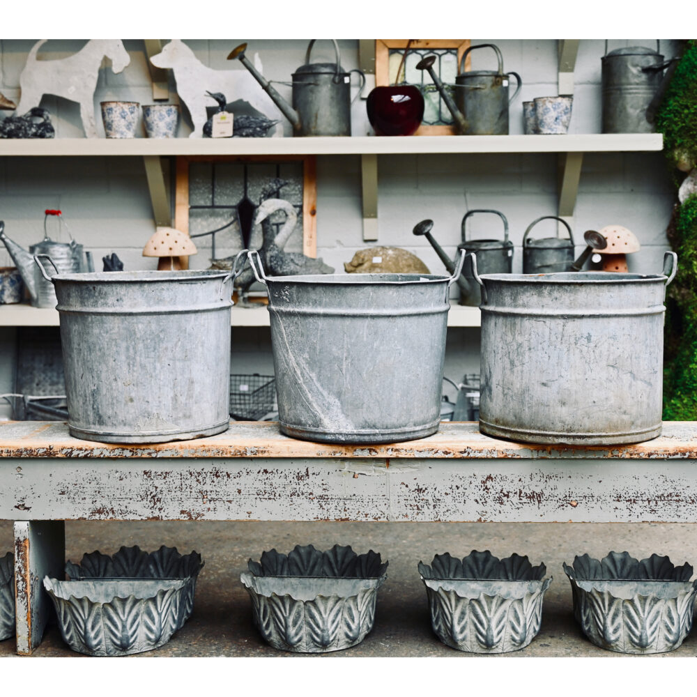 French Round Tubs with Handles