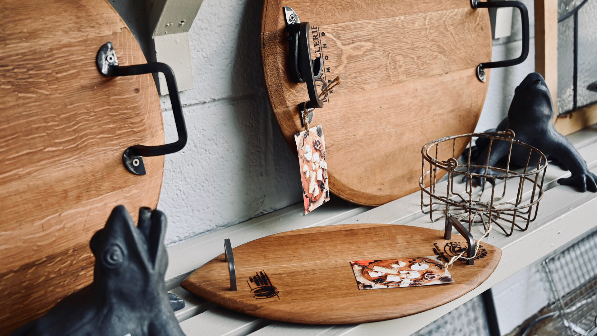 Shop: French Wine Barrel Top Platter | Detroit Garden Works