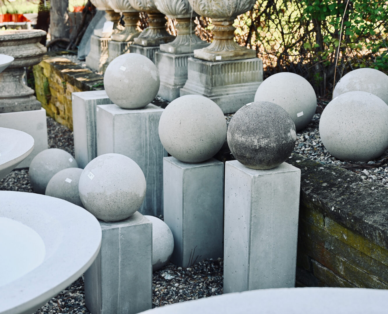 Smooth Gray Pedestals