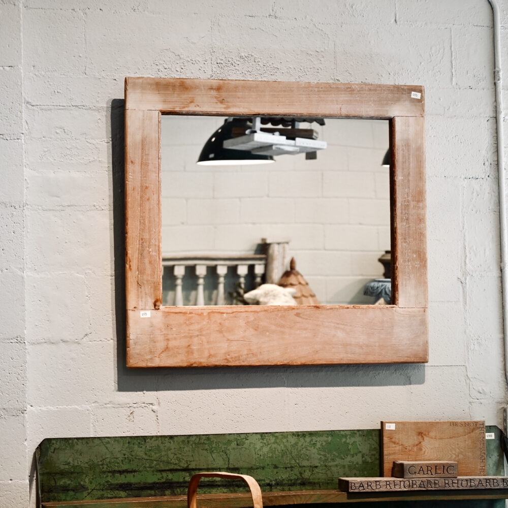Vintage Wood Mirror