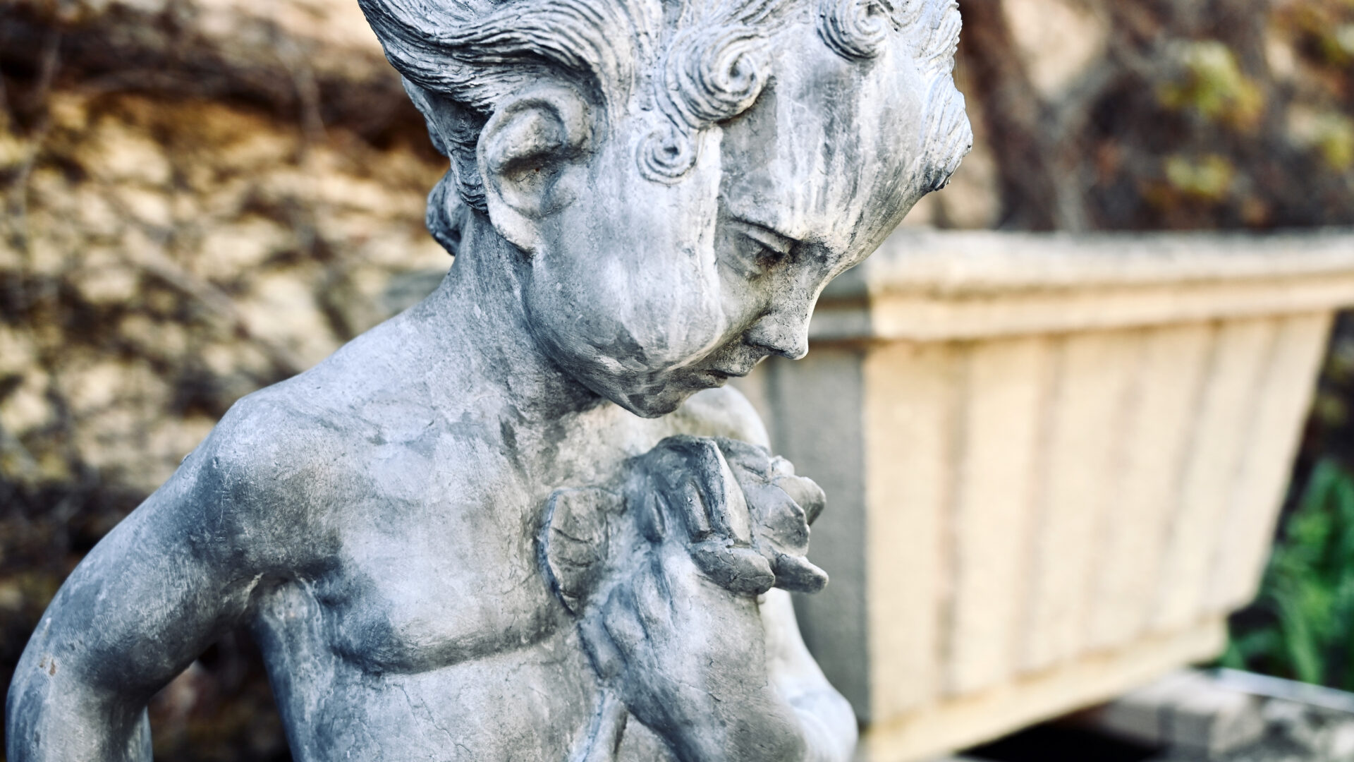 The Rose Girl, English Lead Statuary - Detroit Garden Works