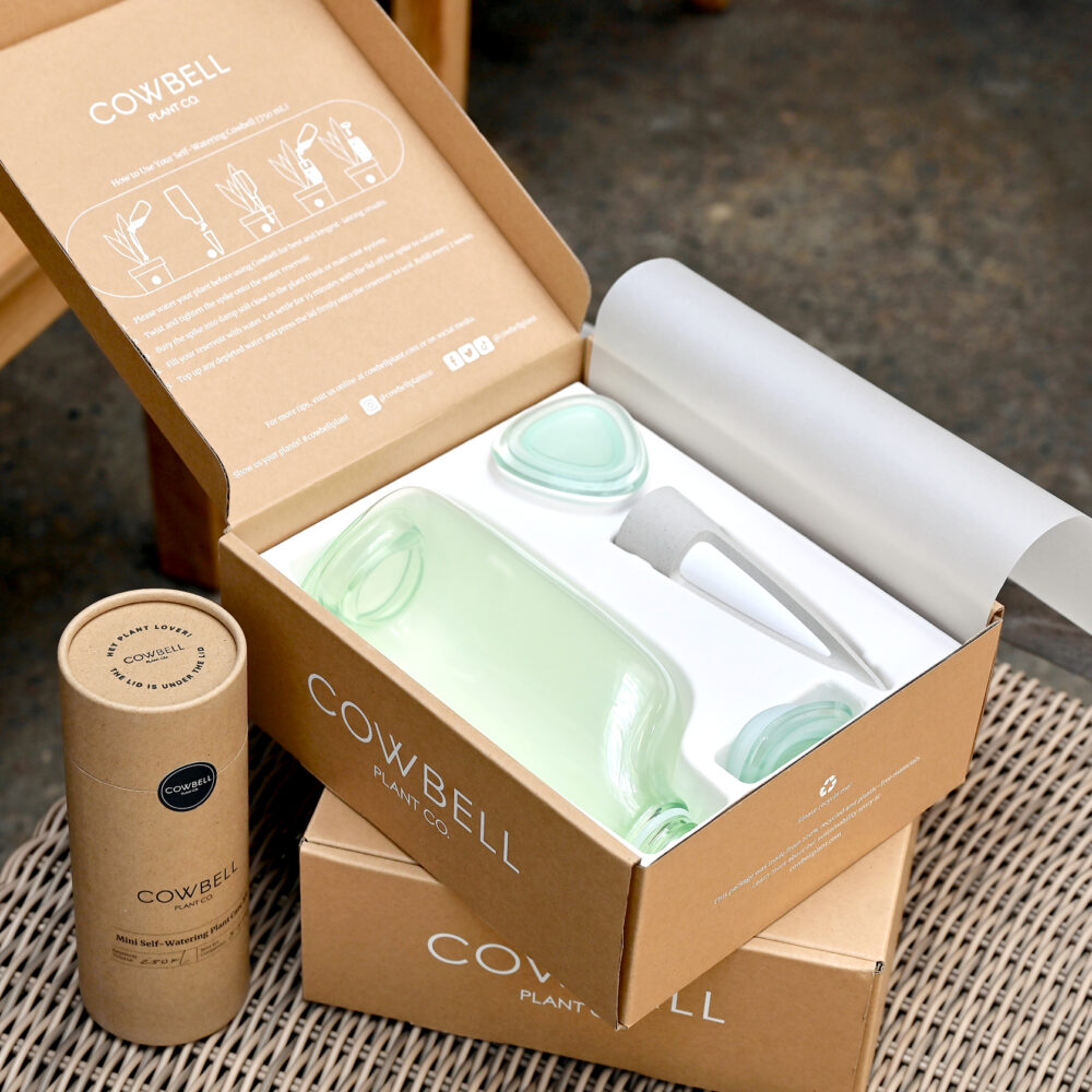 Cowbell Self-Watering Plant Care Kit