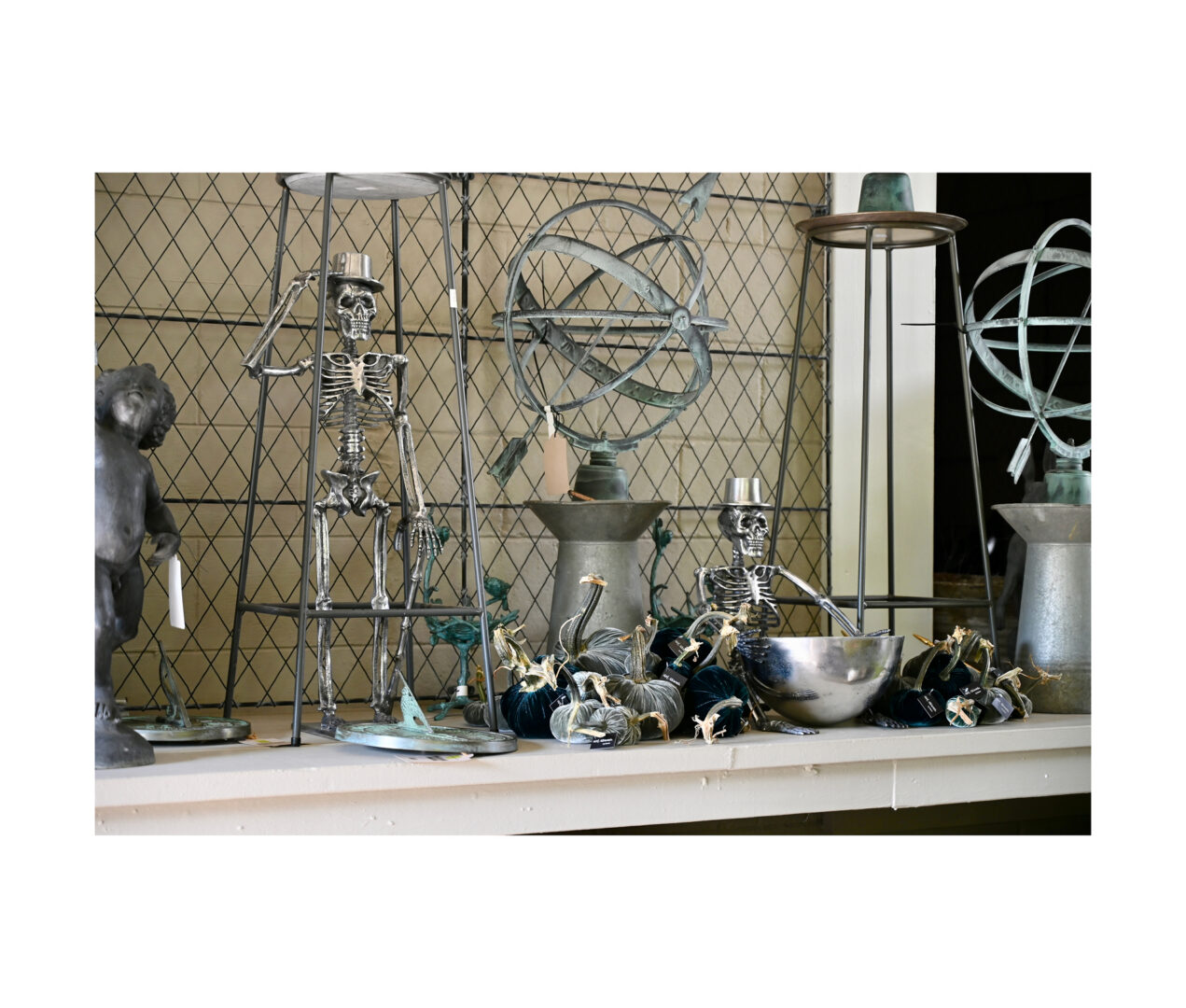 Skeleton Candy Bowl & Standing Skeleton