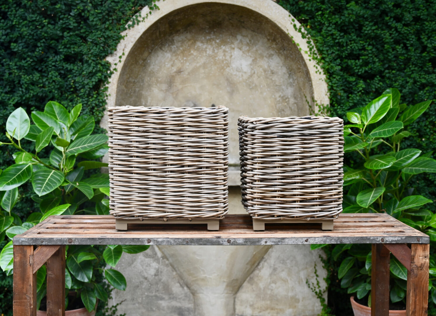 Square Basket Planters