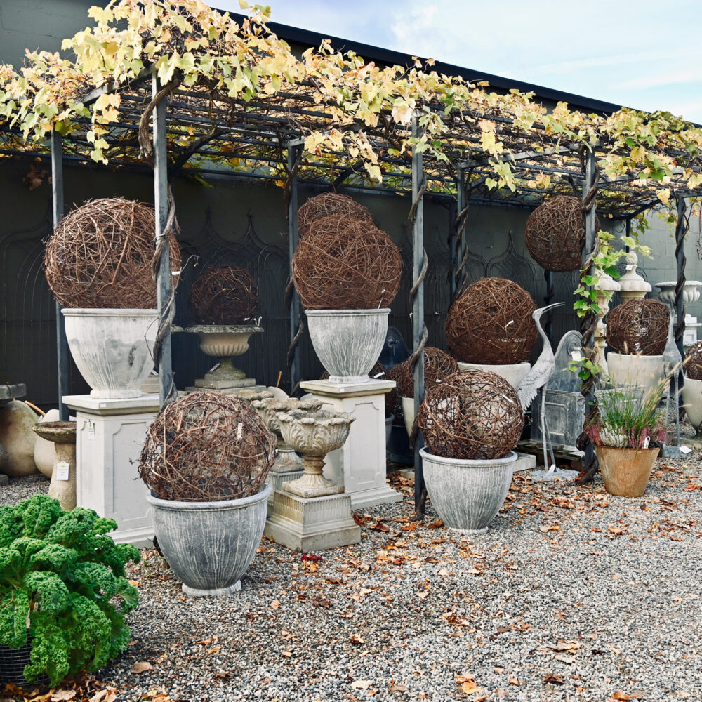 Grapevine Spheres and Cones