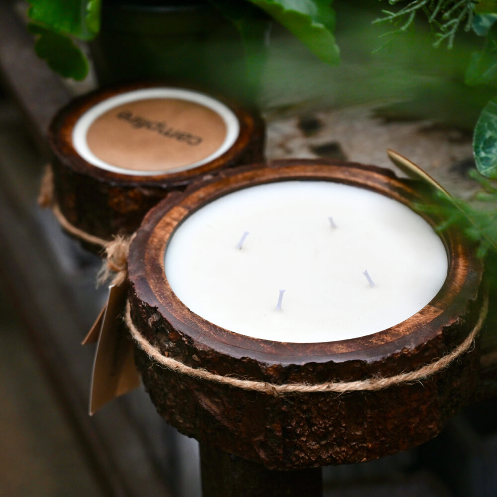 Tree Bark & Mountain Barrel Candles