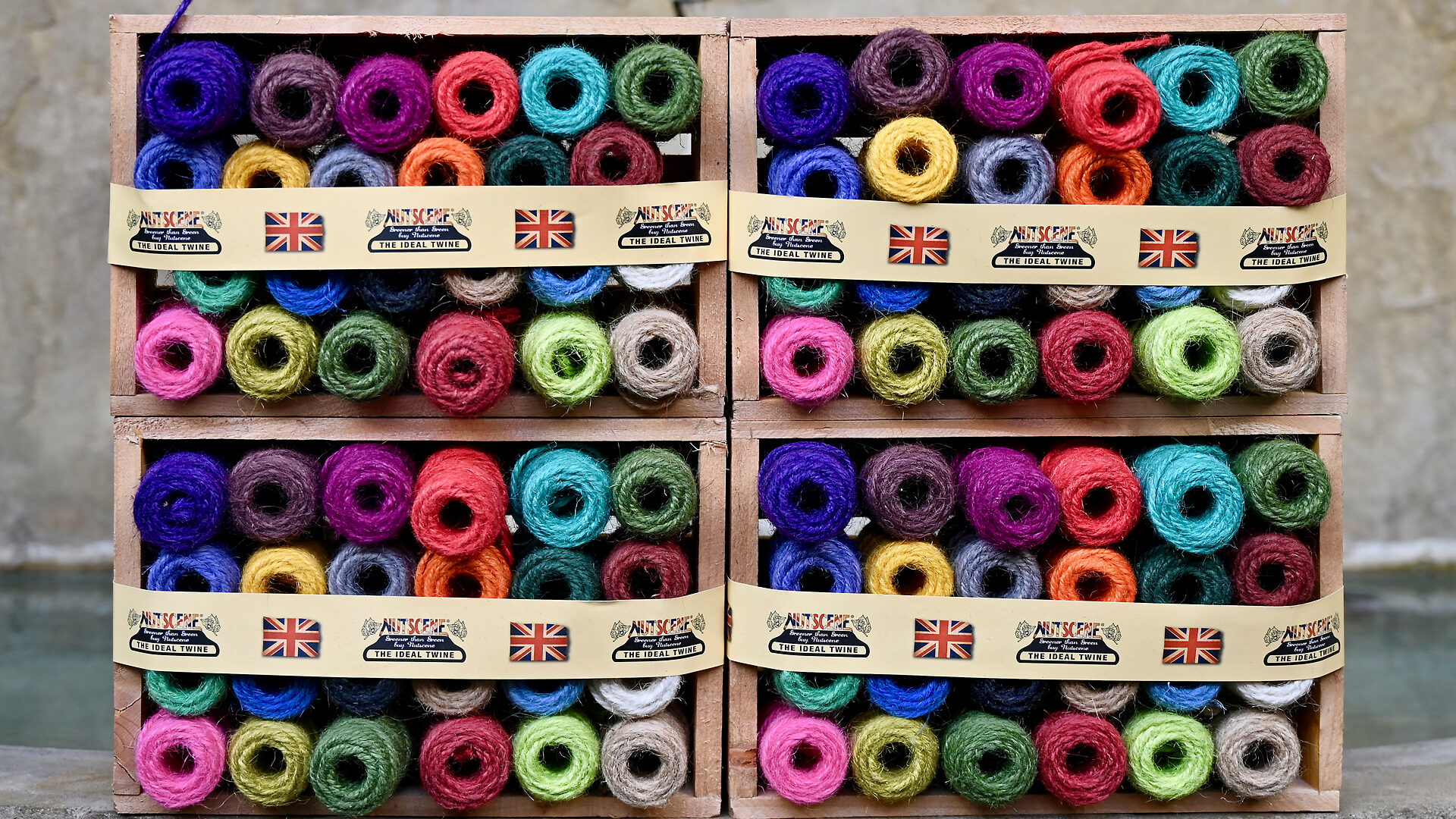 Shop: 24 Mini Nutscene Spools in a Crate | Detroit Garden Works