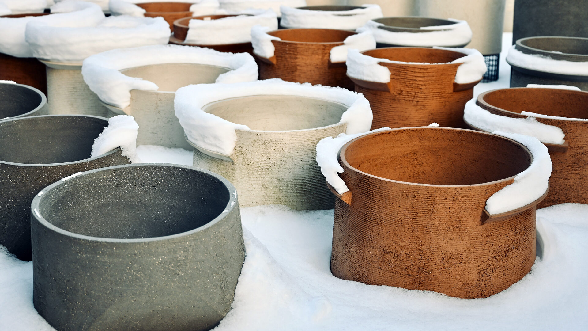 Contemporary Belgian Stoneware Pots – COP Series - Detroit Garden Works