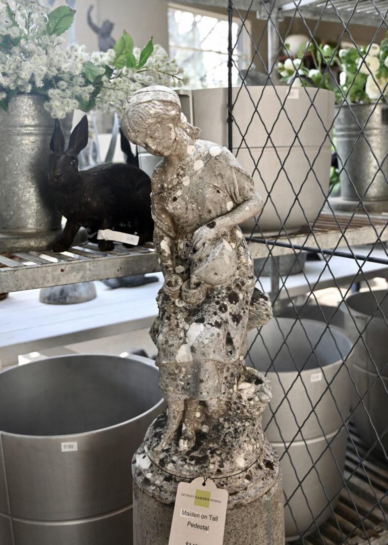 English Maiden on a Tall Pedestal