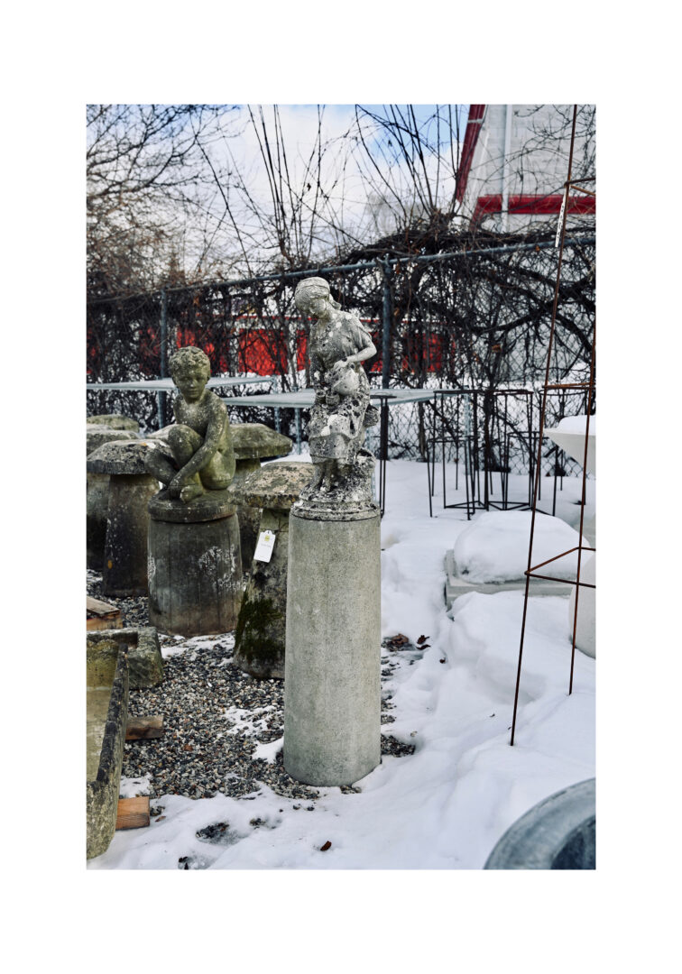 English Maiden on a Tall Pedestal