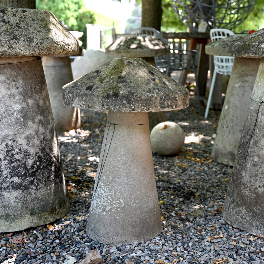 Pair of Composite Staddle Stones