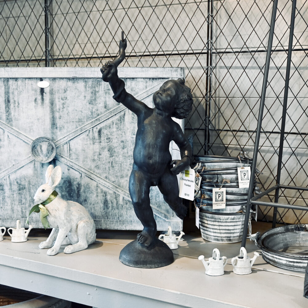 English Lead Young Hercules Fountain