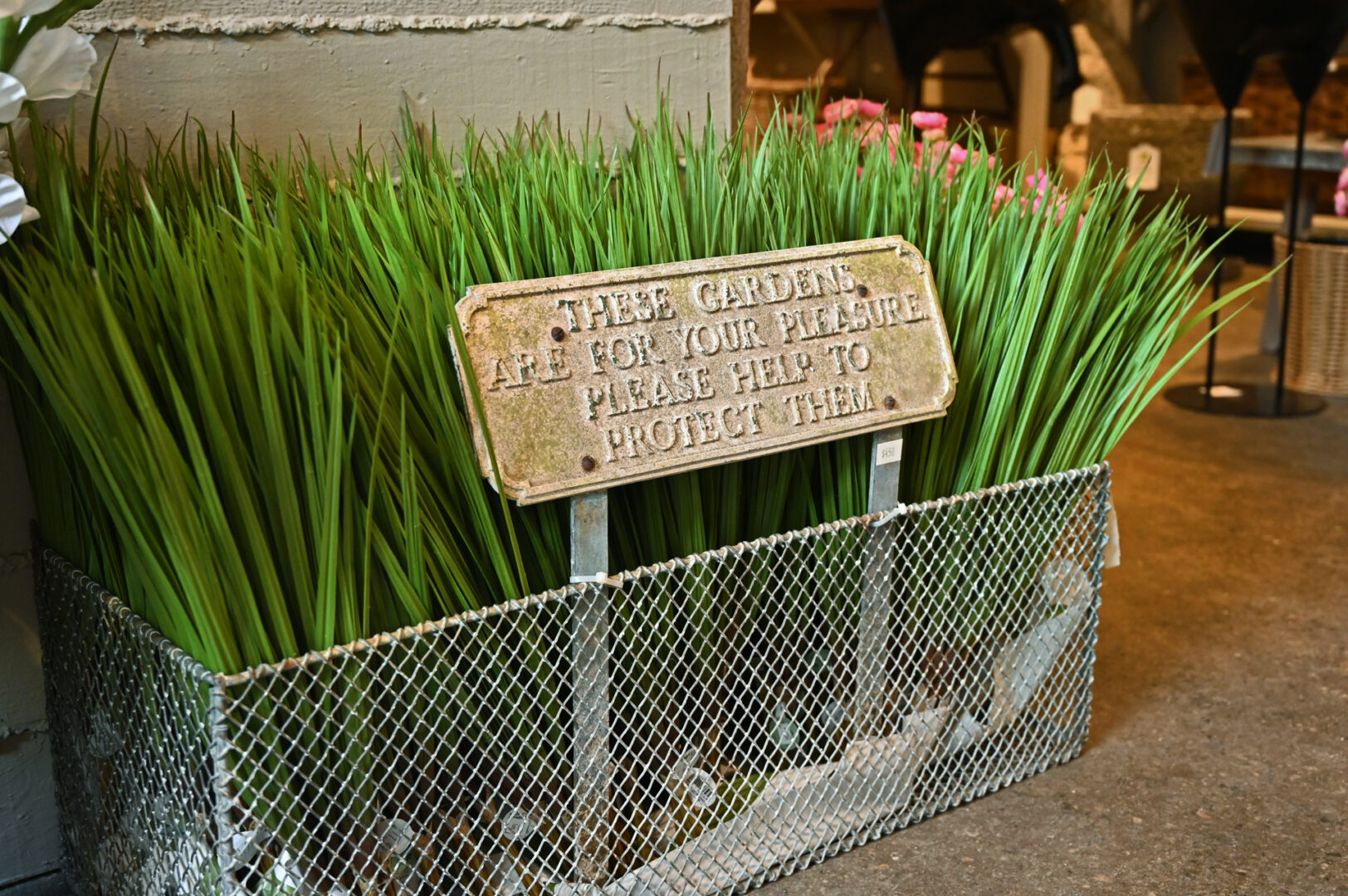 Heavy Vintage English Garden Sign